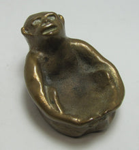 Load image into Gallery viewer, Monkey Gorilla Ape Tray Solid Bronze Brass Card Tip Ring Coin Trinket Art Statue