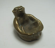 Load image into Gallery viewer, Monkey Gorilla Ape Tray Solid Bronze Brass Card Tip Ring Coin Trinket Art Statue
