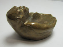 Load image into Gallery viewer, Monkey Gorilla Ape Tray Solid Bronze Brass Card Tip Ring Coin Trinket Art Statue