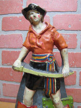 Load image into Gallery viewer, PIRATE GIRL Antique Cast Iron Doorstop Decorative Art Statue Sword Detailed