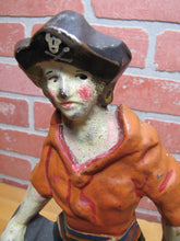 Load image into Gallery viewer, PIRATE GIRL Antique Cast Iron Doorstop Decorative Art Statue Sword Detailed