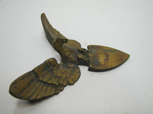 Load image into Gallery viewer, Spread Winged Eagle Shield Antique Brass Decorative Arts Hardware Element