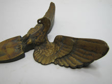 Load image into Gallery viewer, Spread Winged Eagle Shield Antique Brass Decorative Arts Hardware Element