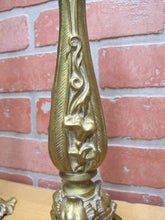 Load image into Gallery viewer, Art Nouveau Decorative Arts Bronze Candlesticks Pair Candle Holders 19c Antique