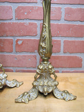 Load image into Gallery viewer, Art Nouveau Decorative Arts Bronze Candlesticks Pair Candle Holders 19c Antique