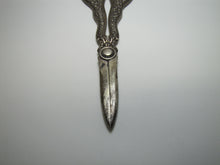 Load image into Gallery viewer, TIFFANY OLYMPIAN GRAPE SHEARS RIBBON PULL Antique Sterling Silver Ornate