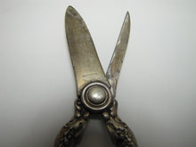 Load image into Gallery viewer, TIFFANY OLYMPIAN GRAPE SHEARS RIBBON PULL Antique Sterling Silver Ornate