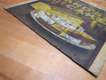 Load image into Gallery viewer, 1920s WARD'S CAKE Sign Store Display Cake Box Tin Metal Panel Advertising
