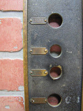 Load image into Gallery viewer, ELEVATOR Antique Bronze Panel LIGHT UP DOWN SAFETY Button Hole Building Hardware