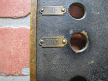 Load image into Gallery viewer, ELEVATOR Antique Bronze Panel LIGHT UP DOWN SAFETY Button Hole Building Hardware