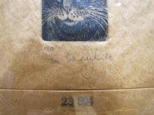 Load image into Gallery viewer, UNION CAMP 1/2 TIGER KITTY KAT CAT ARTWORK Unique Framed Art Paperbag Signed