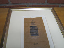 Load image into Gallery viewer, UNION CAMP 1/2 TIGER KITTY KAT CAT ARTWORK Unique Framed Art Paperbag Signed
