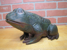 Load image into Gallery viewer, FROG Old Cast Iron Large Doorstop Decorative Yard Garden Art Statue HD 13+lbs