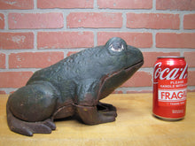 Load image into Gallery viewer, FROG Old Cast Iron Large Doorstop Decorative Yard Garden Art Statue HD 13+lbs