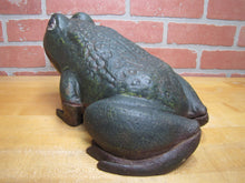 Load image into Gallery viewer, FROG Old Cast Iron Large Doorstop Decorative Yard Garden Art Statue HD 13+lbs