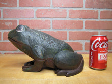 Load image into Gallery viewer, FROG Old Cast Iron Large Doorstop Decorative Yard Garden Art Statue HD 13+lbs
