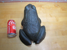 Load image into Gallery viewer, FROG Old Cast Iron Large Doorstop Decorative Yard Garden Art Statue HD 13+lbs