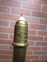 Load image into Gallery viewer, ARCHER & WARNER MAKERS PHILADELPHIA Antique Brass Candlestick Candle Holder 19c