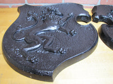 Load image into Gallery viewer, Griffin & Lion Old Cast Iron Decorative Arts Plaques Signs Art High Relief