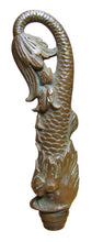 Load image into Gallery viewer, DAUPHIN KOI DEVIL FISH Antique Bronze Decorative Arts Finial Hardware Element