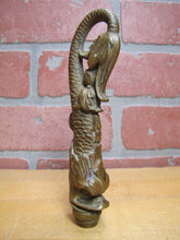 Load image into Gallery viewer, DAUPHIN KOI DEVIL FISH Antique Bronze Decorative Arts Finial Hardware Element