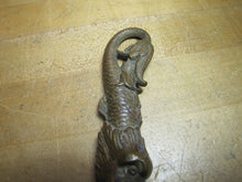 Load image into Gallery viewer, DAUPHIN KOI DEVIL FISH Antique Bronze Decorative Arts Finial Hardware Element