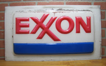 Load image into Gallery viewer, EXXON Original Gas Station Sign Red White Blue Americana Embossed Blow Mold Ad