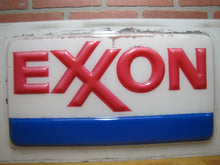 Load image into Gallery viewer, EXXON Original Gas Station Sign Red White Blue Americana Embossed Blow Mold Ad