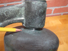 Load image into Gallery viewer, USN UNITED STATES NAVY Old Brass Nickel Bell w Bracket Nautical Ship Boat C-58