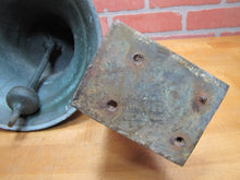 Load image into Gallery viewer, USN UNITED STATES NAVY Old Brass Nickel Bell w Bracket Nautical Ship Boat C-58