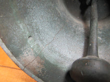 Load image into Gallery viewer, USN UNITED STATES NAVY Old Brass Nickel Bell w Bracket Nautical Ship Boat C-58