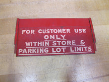 Load image into Gallery viewer, GRAND UNION NO TIPPING PLEASE Orig Old Grocery Store Advertising Shop Cart Sign