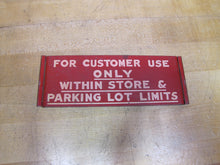 Load image into Gallery viewer, GRAND UNION NO TIPPING PLEASE Orig Old Grocery Store Advertising Shop Cart Sign