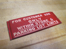 Load image into Gallery viewer, GRAND UNION NO TIPPING PLEASE Orig Old Grocery Store Advertising Shop Cart Sign