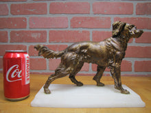 Load image into Gallery viewer, Hunting Pointer Dog Antique Decorative Arts Statue Cold Painted Marble Ornate