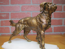 Load image into Gallery viewer, Hunting Pointer Dog Antique Decorative Arts Statue Cold Painted Marble Ornate