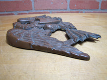 Load image into Gallery viewer, Eagle Old Decorative Arts Bronze Wash Cast Iron Bird Shield Arrows Sign Plaque