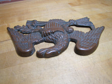 Load image into Gallery viewer, Eagle Old Decorative Arts Bronze Wash Cast Iron Bird Shield Arrows Sign Plaque