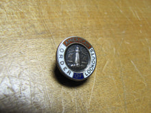 Load image into Gallery viewer, AMERICAN ORDER OF LOOKOUTS Lighthouse Keeper Original Old Pin Screwback Ornate