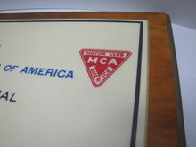 Load image into Gallery viewer, 1964 1965 NEW YORK WORLDS FAIR MOTOR CLUB OF AMERICA TICKET & INFO CENTER Sign