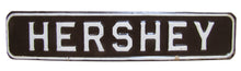 Load image into Gallery viewer, HERSHEY Orig Old NOS Advertising Sign Chocolate Amusement Park Penna Brown White