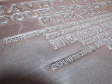 Load image into Gallery viewer, DAVID DAVIES DOUBLE D BRAND PORK ROLL Columbus Ohio Old Advertising Panel Sign