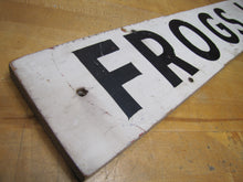 Load image into Gallery viewer, FROG LEGS Folk Art Wooden Restaurant Boardwalk Food Vintage Advertising Sign