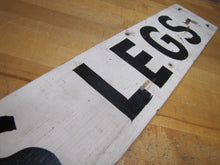 Load image into Gallery viewer, FROG LEGS Folk Art Wooden Restaurant Boardwalk Food Vintage Advertising Sign