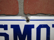Load image into Gallery viewer, NO SMOKING Old Porcelain Sign Subway Railroad Shop Doctor Dentist Restaurant Pub