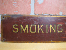 Load image into Gallery viewer, SMOKING PROHIBITED Old Railroad Train Station Safety Ad Sign Subway Trolley RR