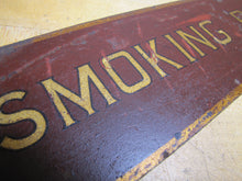 Load image into Gallery viewer, SMOKING PROHIBITED Old Railroad Train Station Safety Ad Sign Subway Trolley RR