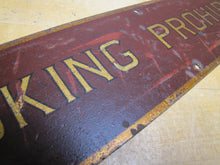 Load image into Gallery viewer, SMOKING PROHIBITED Old Railroad Train Station Safety Ad Sign Subway Trolley RR