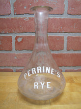 Load image into Gallery viewer, PERRINE'S RYE Pre Prohibition Back Bar Liquor Bottle Philadelphia Whiskey