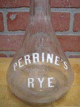 Load image into Gallery viewer, PERRINE'S RYE Pre Prohibition Back Bar Liquor Bottle Philadelphia Whiskey